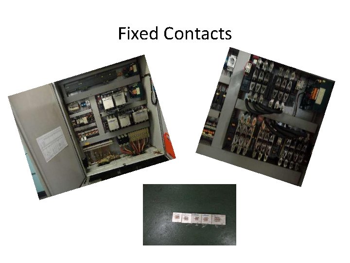Fixed Contacts Fixed Contacts
