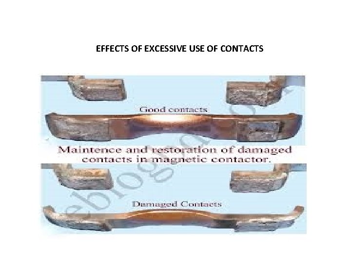 EFFECTS OF EXCESSIVE USE OF CONTACTS 