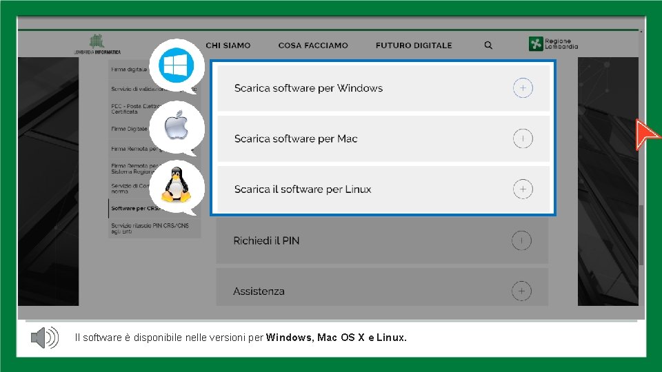 SISTEMI OPERATIVI Il software è disponibile nelle versioni per Windows, Mac OS X e