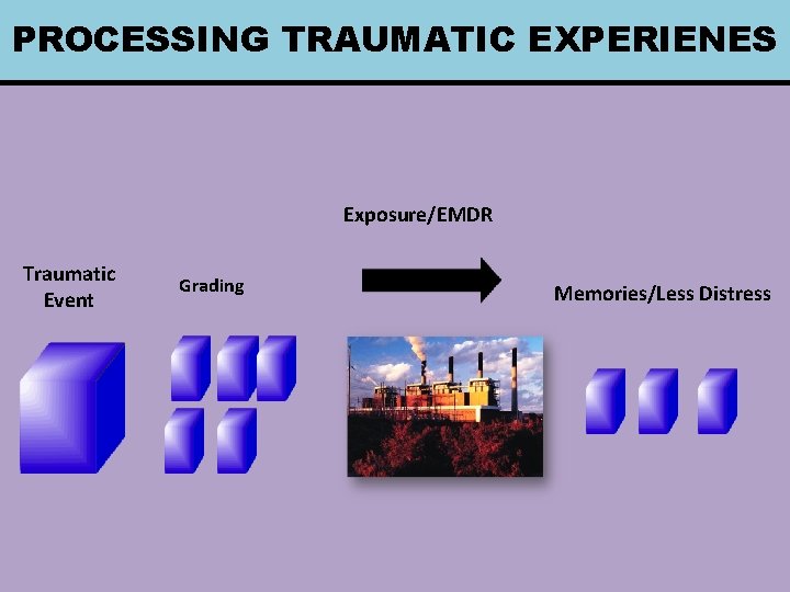PROCESSING TRAUMATIC EXPERIENES Exposure/EMDR Traumatic Event Grading Memories/Less Distress 