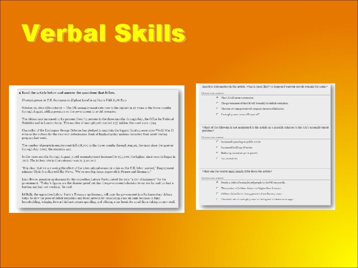 Verbal Skills 
