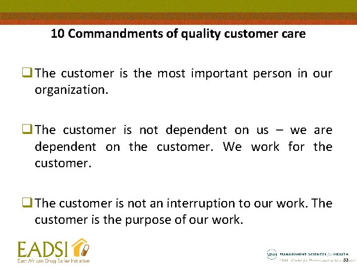 10 Commandments of quality customer care q The customer is the most important person