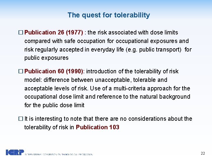 The quest for tolerability � Publication 26 (1977) : the risk associated with dose