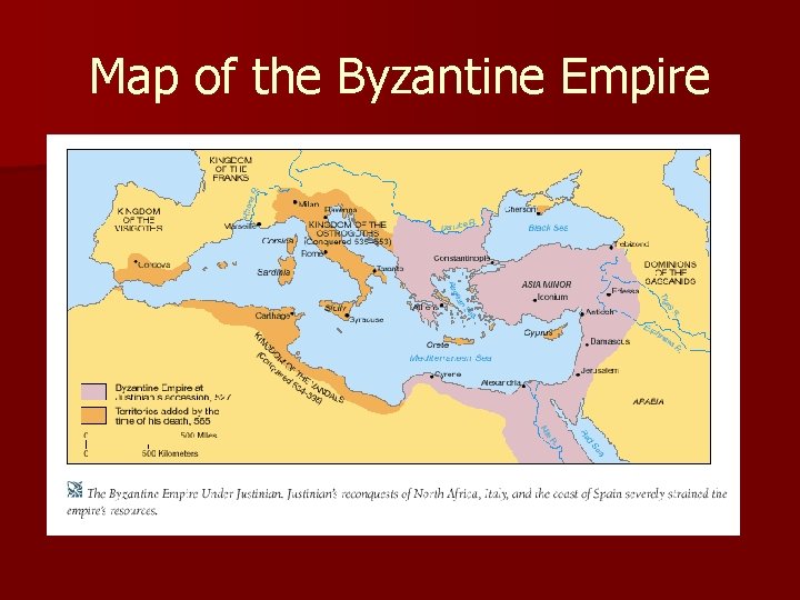 Map of the Byzantine Empire 