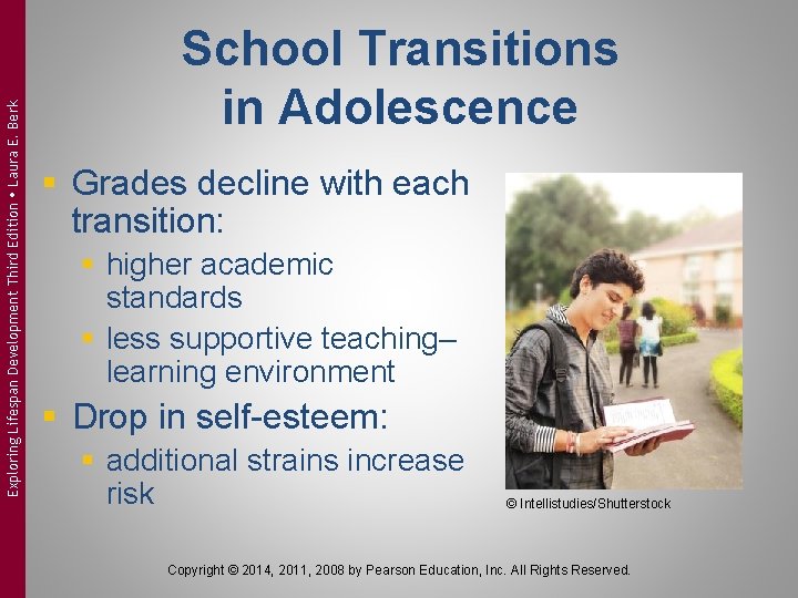 Exploring Lifespan Development Third Edition Laura E. Berk School Transitions in Adolescence § Grades