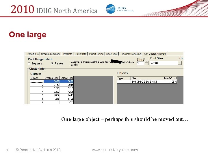 One large object – perhaps this should be moved out… 46 © Responsive Systems