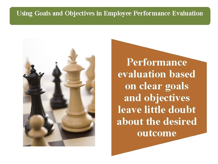 Using Goals and Objectives in Employee Performance Evaluation Performance evaluation based on clear goals