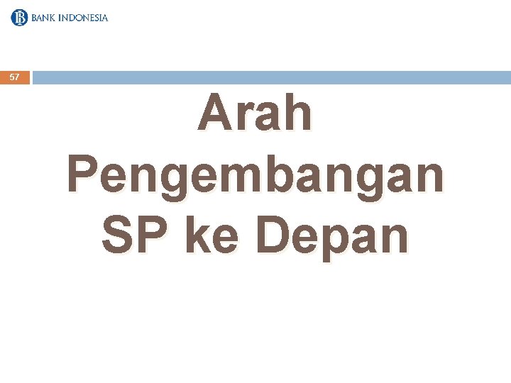 57 Arah Pengembangan SP ke Depan 