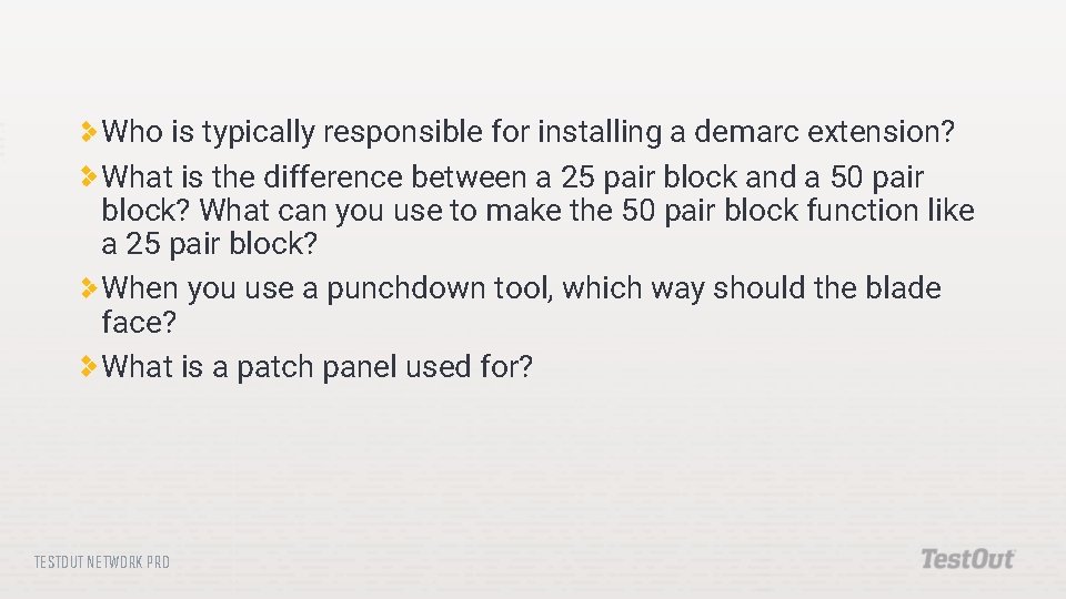 Who is typically responsible for installing a demarc extension? What is the difference between