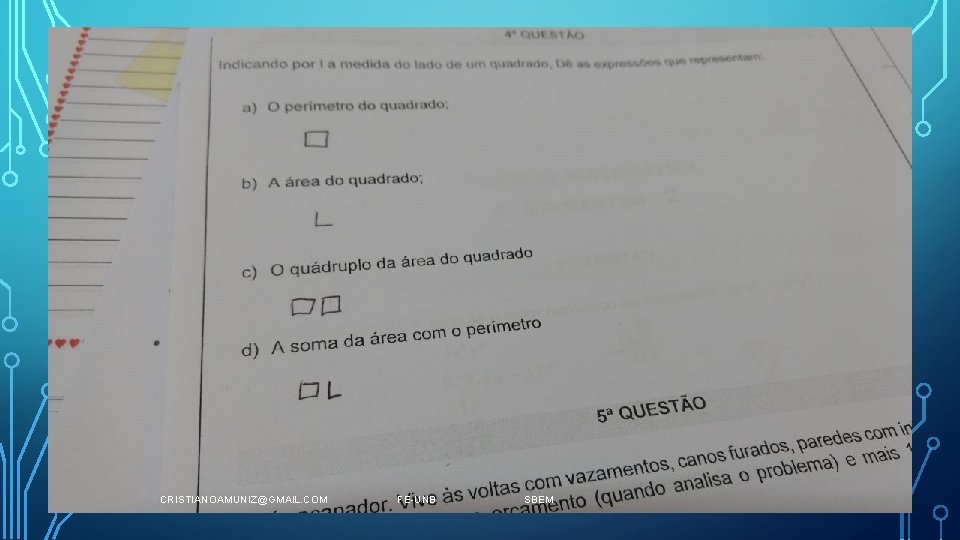 CRISTIANOAMUNIZ@GMAIL. COM FE-UNB SBEM 