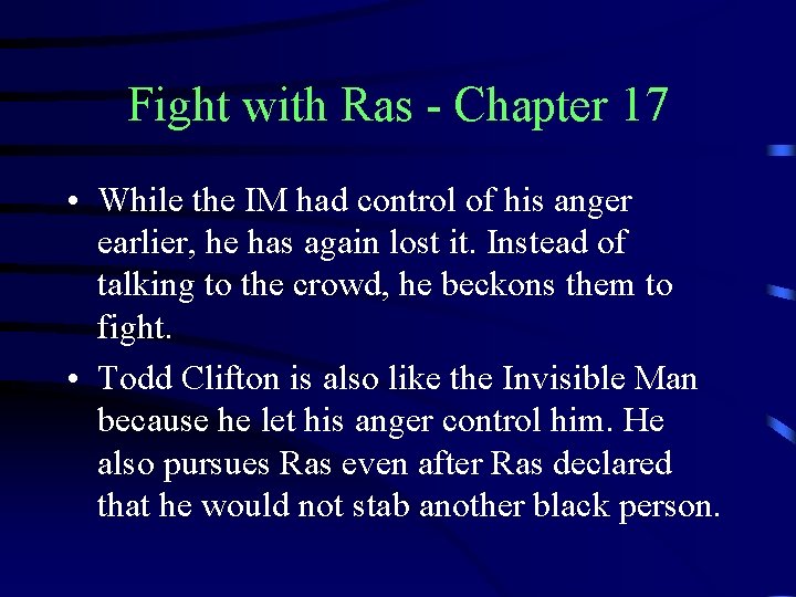 Fight with Ras - Chapter 17 • While the IM had control of his