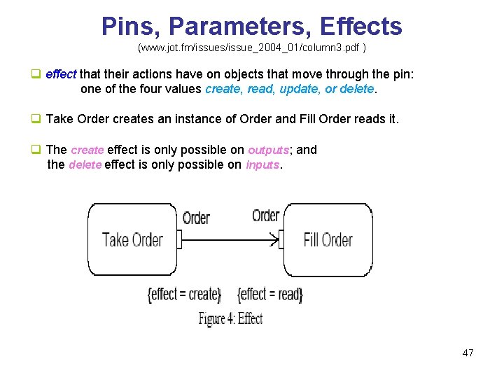 Pins, Parameters, Effects (www. jot. fm/issues/issue_2004_01/column 3. pdf ) q effect that their actions Pins, Parameters, Effects (www. jot. fm/issues/issue_2004_01/column 3. pdf ) q effect that their actions