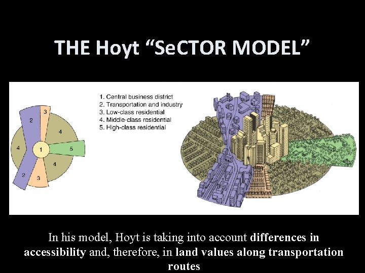 THE Hoyt “Se. CTOR MODEL” In his model, Hoyt is taking into account differences THE Hoyt “Se. CTOR MODEL” In his model, Hoyt is taking into account differences