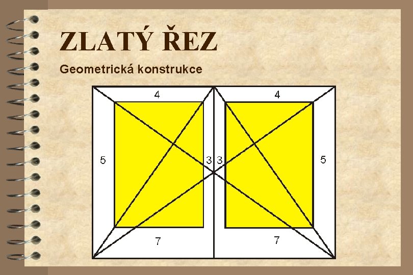 ZLATÝ ŘEZ Geometrická konstrukce 