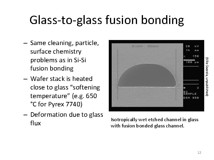 Glass-to-glass fusion bonding (Ville Saarela, unpublished) – Same cleaning, particle, surface chemistry problems as Glass-to-glass fusion bonding (Ville Saarela, unpublished) – Same cleaning, particle, surface chemistry problems as