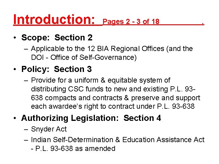 Introduction: Pages 2 - 3 of 18 . • Scope: Section 2 – Applicable