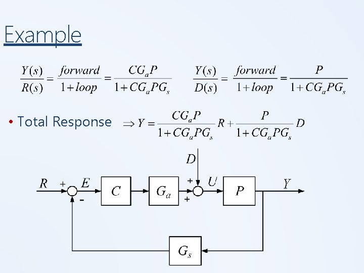 Example • Total Response Y Example • Total Response Y