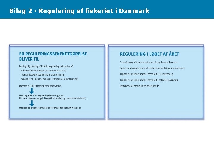 Bilag 2 · Regulering af fiskeriet i Danmark 
