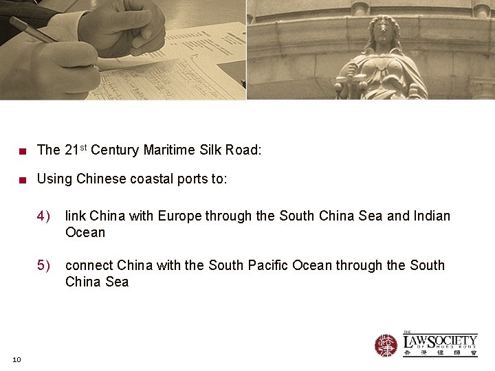 ■ The 21 st Century Maritime Silk Road: ■ Using Chinese coastal ports to: