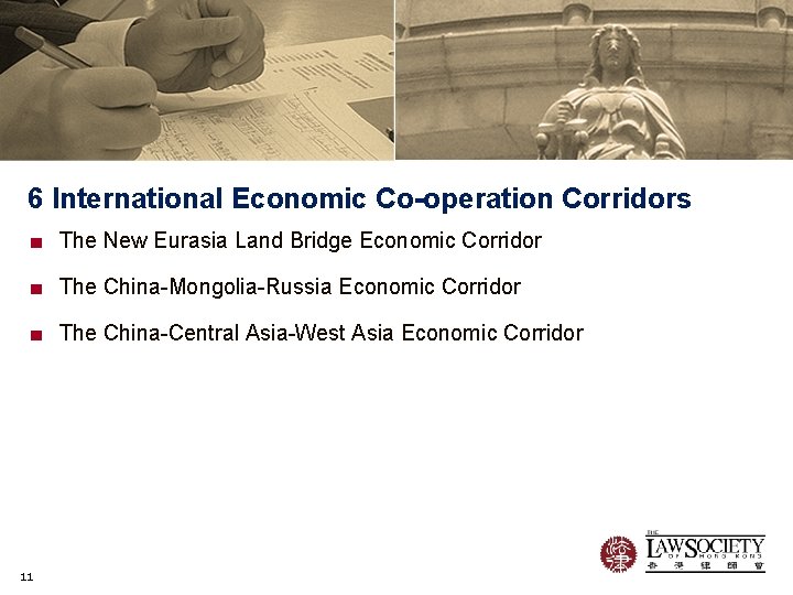 6 International Economic Co-operation Corridors ■ The New Eurasia Land Bridge Economic Corridor ■