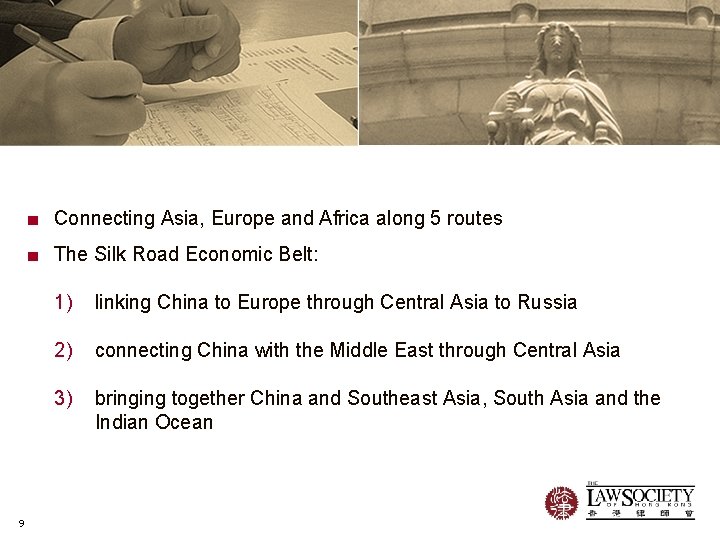 ■ Connecting Asia, Europe and Africa along 5 routes ■ The Silk Road Economic