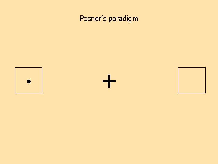 Posner’s paradigm • 