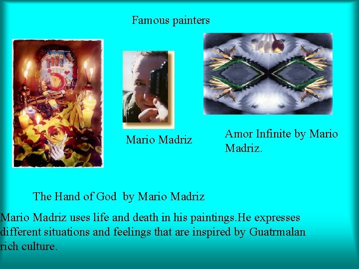 Famous painters Mario Madriz Amor Infinite by Mario Madriz. The Hand of God by