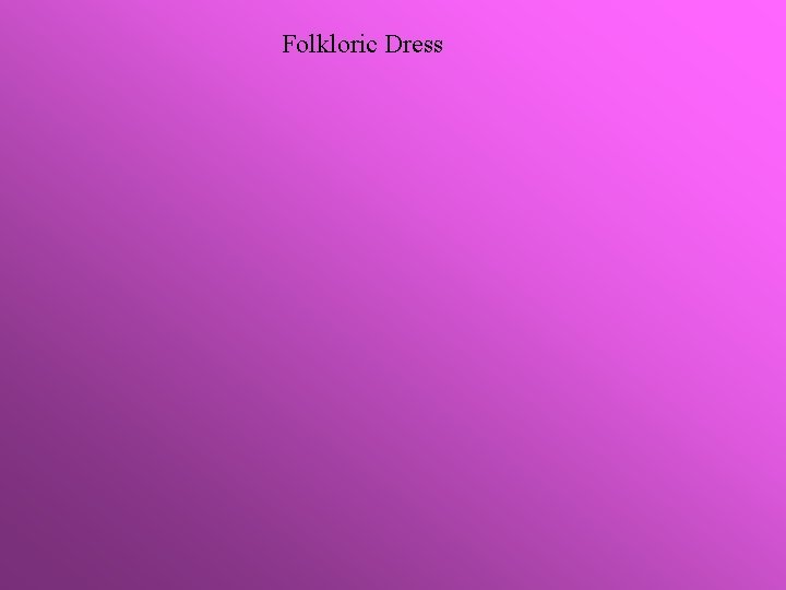 Folkloric Dress 