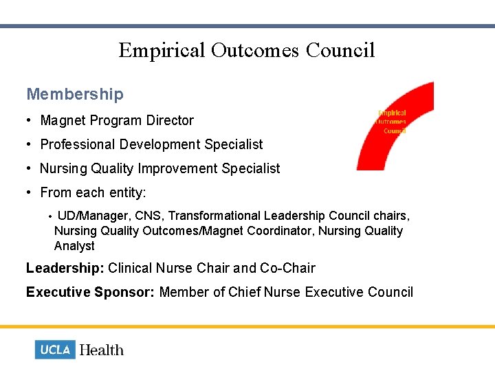  Empirical Outcomes Council Membership • Magnet Program Director • Professional Development Specialist •