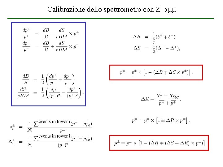 Calibrazione dello spettrometro con Z Calibrazione dello spettrometro con Z