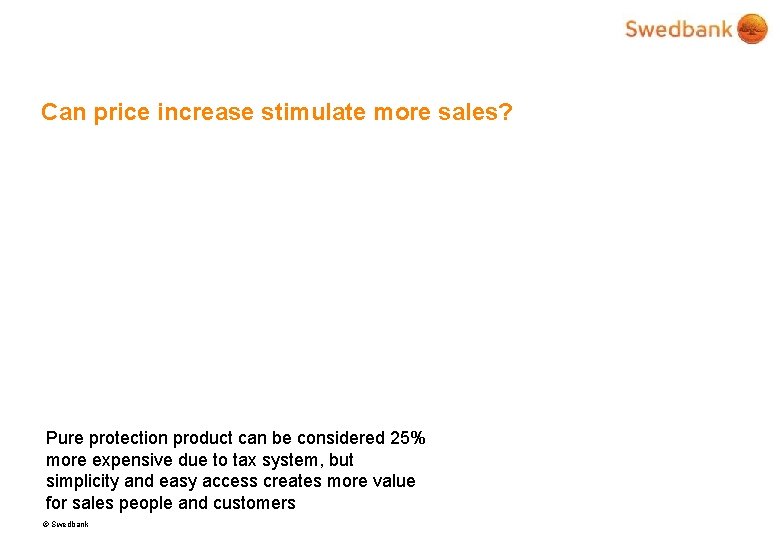 Can price increase stimulate more sales? Pure protection product can be considered 25% more