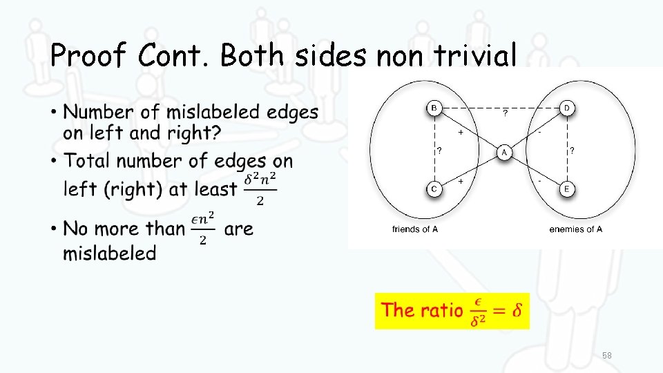 Proof Cont. Both sides non trivial • 58 