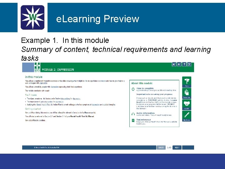 e. Learning Preview Revision – Module 1 Example 1. In this module Summary of