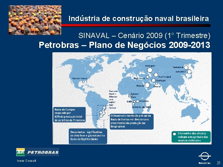 Indústria de construção naval brasileira SINAVAL – Cenário 2009 (1° Trimestre) Petrobras – Plano