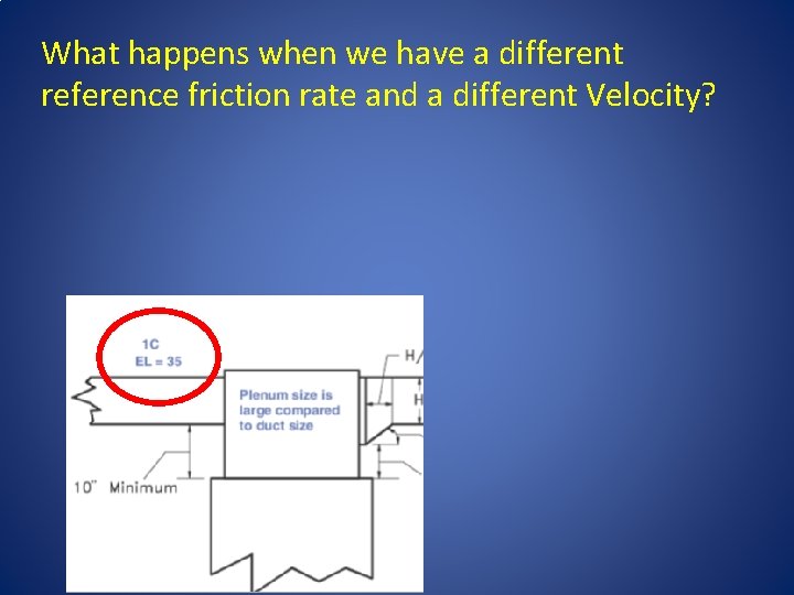 What happens when we have a different reference friction rate and a different Velocity?