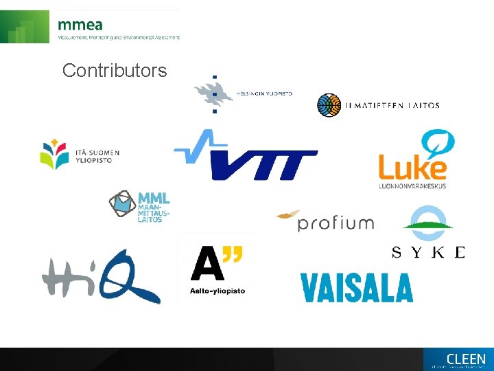 Contributors 