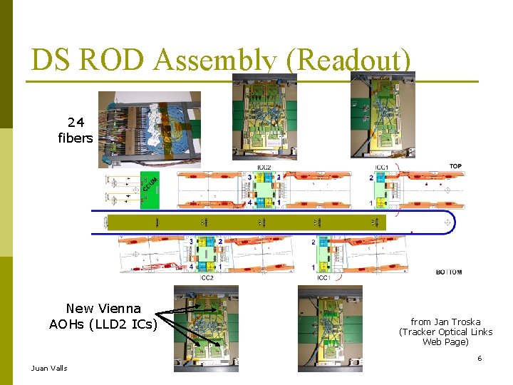 DS ROD Assembly (Readout) 24 fibers New Vienna AOHs (LLD 2 ICs) from Jan