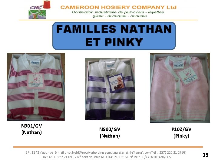 FAMILLES NATHAN ET PINKY N 901/GV (Nathan) N 900/GV (Nathan) P 102/GV (Pinky) BP