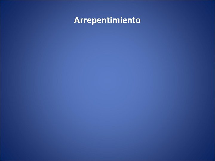 Arrepentimiento 