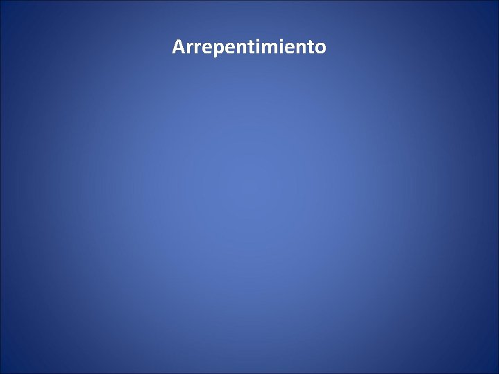 Arrepentimiento 