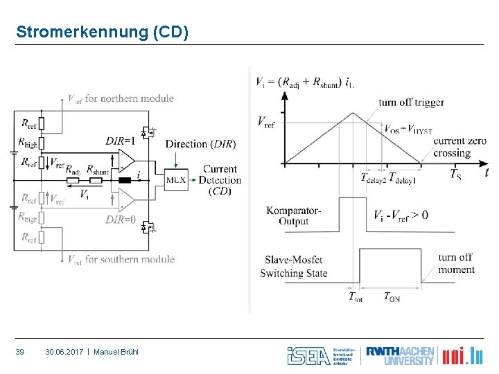 Stromerkennung (CD) 39 30. 06. 2017 | Manuel Brühl 