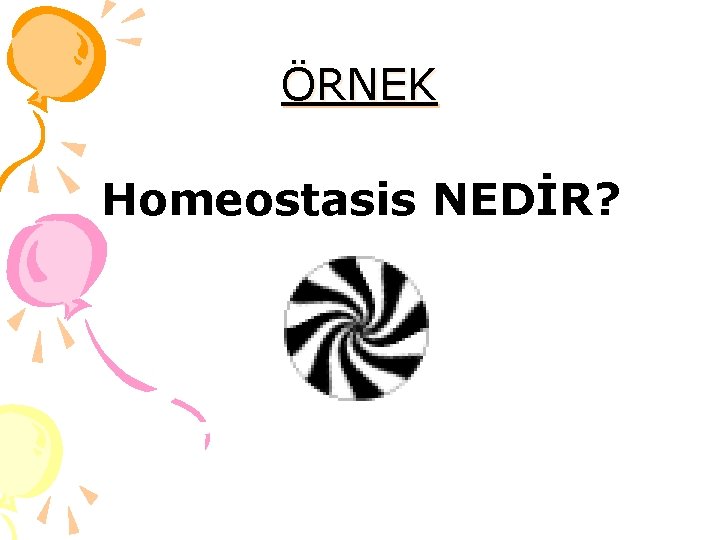 ÖRNEK Homeostasis NEDİR? 