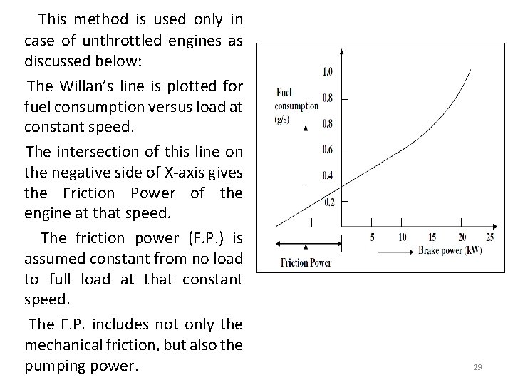  This method is used only in case of unthrottled engines as discussed below: