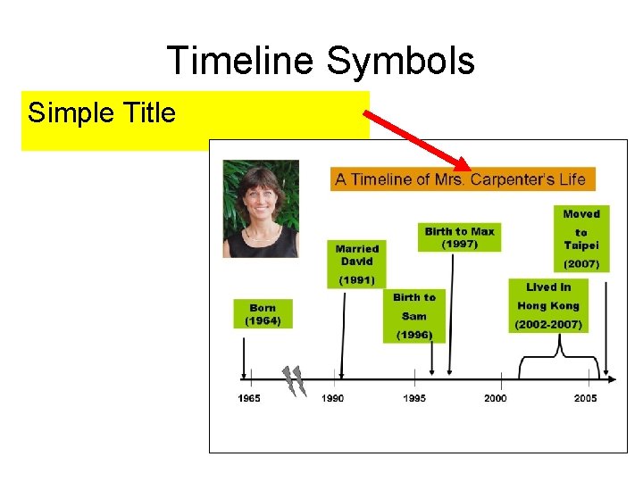 Timeline Symbols Simple Title 