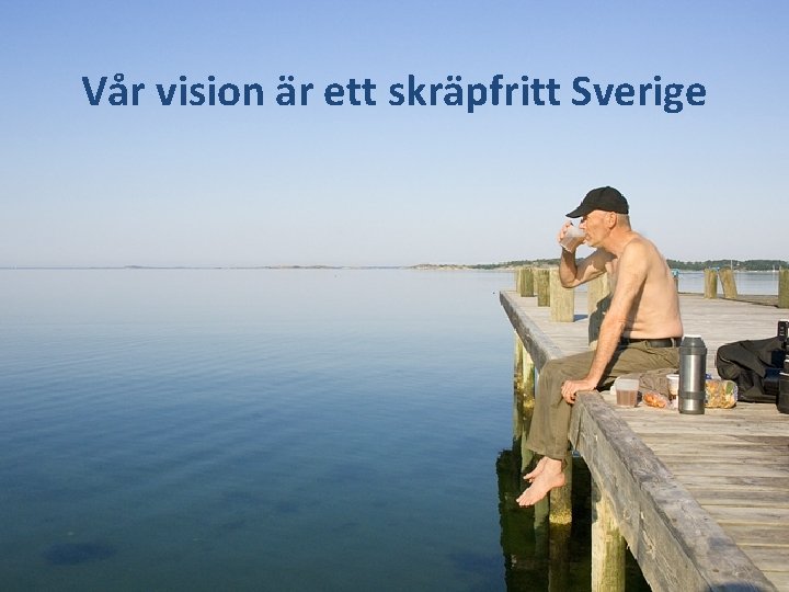 Idealbild Vår vision är ett skräpfritt Sverige • Vacker naturbild på picknick-familj – gärna