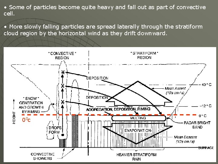  • Some of particles become quite heavy and fall out as part of