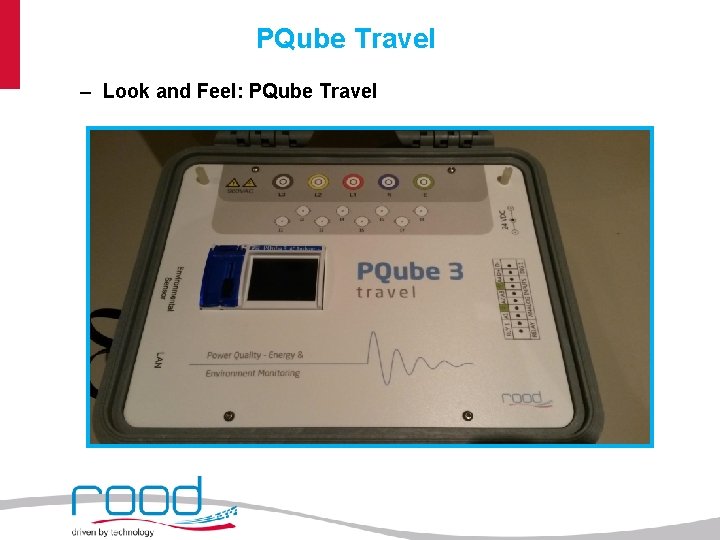 PQube Travel – Look and Feel: PQube Travel 