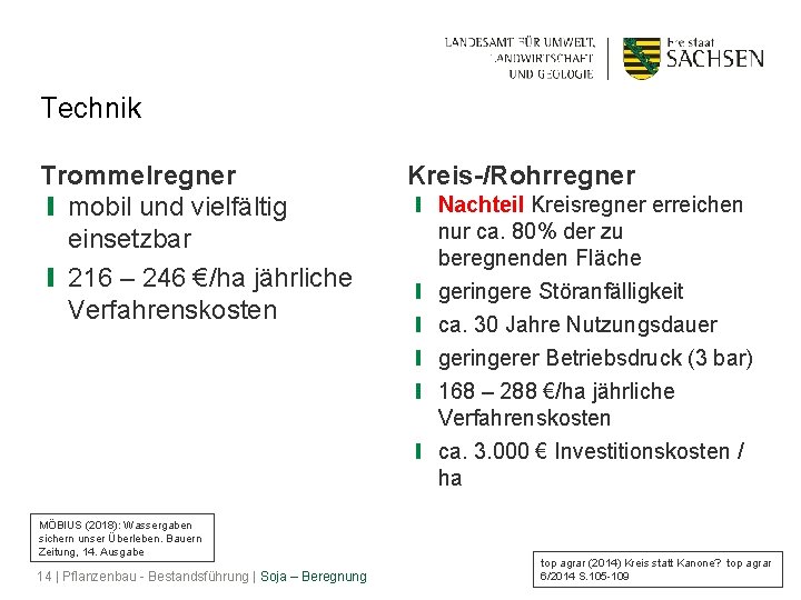 Technik Trommelregner ❙ mobil und vielfältig einsetzbar ❙ 216 – 246 €/ha jährliche Verfahrenskosten