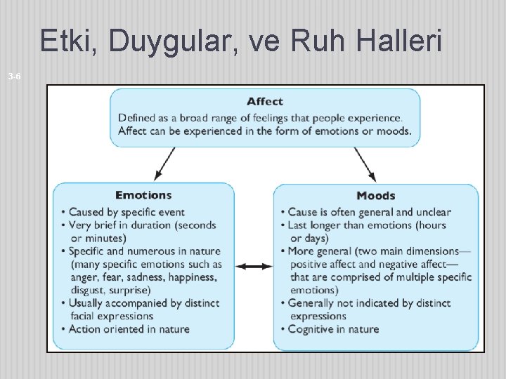 Etki, Duygular, ve Ruh Halleri 3 -6 