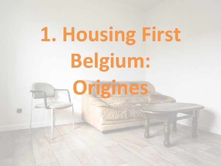 1. Housing First Belgium: Origines 